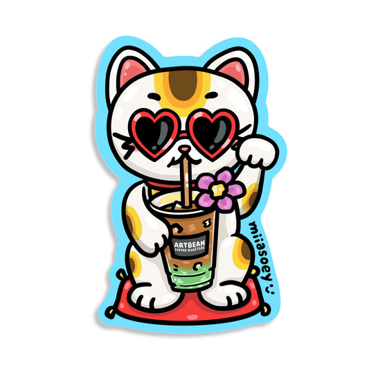 Money cat sticker