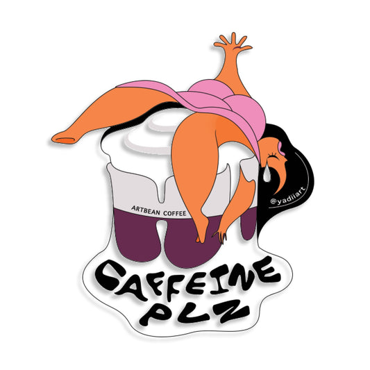 Caffeine plz sticker